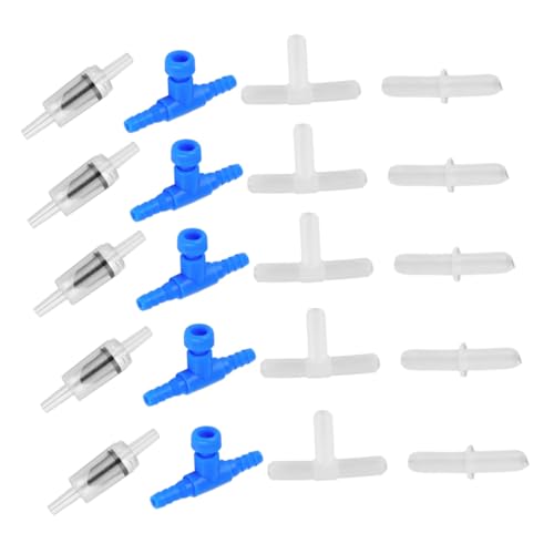 20pcs Fish Tank Air Flow Control Valves Aquarium Oxygen Shunt Head Plastic Air Flow Splitter Easy to Operate for Various Aquariums