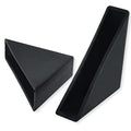 8mm(1/3inch) Black Triangle Shape Plastic Glass Corner Protector,Collision-Proof Right-Angle Plastic Corner Guard for Furniture,Wood Planks,Picture Frame, Painting, Shipping, Packing(40pcs) - size: 1.3x1.3x0.3
