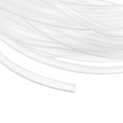uxcell Clear PVC Tubing, 1.8mm ID x 2.7mm OD - 15ft PVC Tube Lightweight Vinyl Hose, Transparent Flexible Plastic Water Tubing for Air Oil Water Transfer Aquarium Irrigation - size: 1.8mm ID x 2.7mm OD