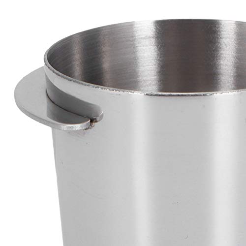 Coffee Dosing Cup 51mm, Stainless Steel Espresso Dosing Cup Coffee Machine Powder Feeder, Mug Coffee Powder Dosing Cup for Espresso Machine with 51mm Portafilter