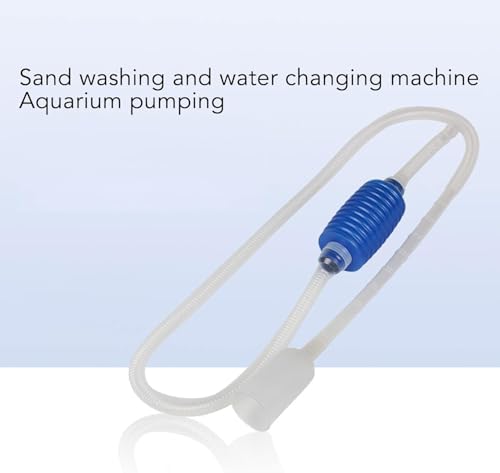 Manual Fish Cleaner, Mini Portable Fish Toilet Suction Machine Convenient Simplely Use Aquarium Siphon Water Changer with Filter for Aquarium Drainage Water Filling and Sucking