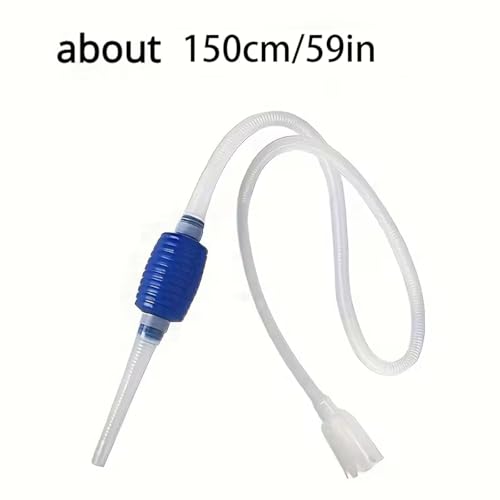 Aquarium Siphon Gravel Cleaner, Fish Tank Water Changer with Hose, Manual Cleaning Pump for Water Changing and Waste Removal
