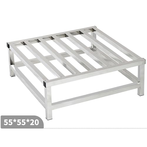 Stainless Steel Floor Bracket Rectangular Shelf with Raised Base, Fish Tank Bottom Frame, Heavy-Duty Shelf,30 * 30 * 10cm - size: 30*30*10cm
