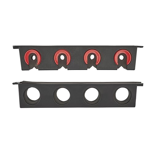 Berkley Twist Lock Fishing Rod Rack, Stores 4 Rods, Black, Soft Foam Grip Pads Protect Rod Finishes, Durable Construction, Easy to Mount with Common Tools - style: Twist Lock Utility 4 Rod Rack