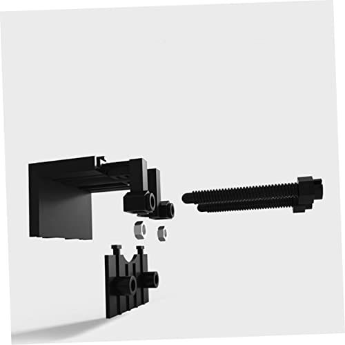 Veemoon 2pcs Multifunction Acrylic Hose Holder Clips for Aquarium Easy to Install Organize Cables and Tubing for Fish Tanks