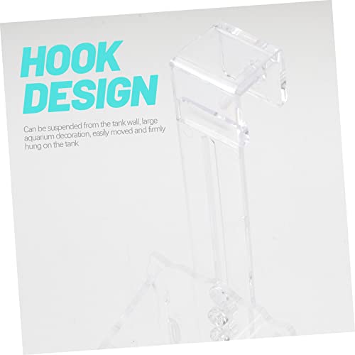 YARNOW Aquarium Driftwood Planter Acrylic Plant Holder Suction Cup Fish Tank Planting Cup