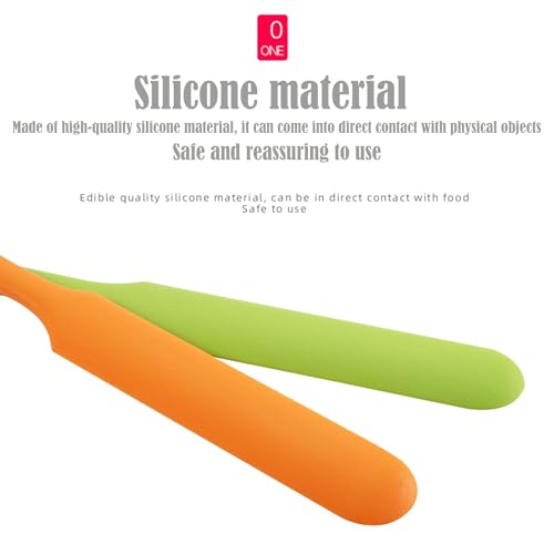 8 Pack Small Silicone Spatulas Bulk,Heat Resistant Kitchen Tools for Baking, Cake Icing, Resin Craft Long Handle Jar Scraper Ideal for Hard Wax Inclined Waxing Stick 8 Vibrant Colors