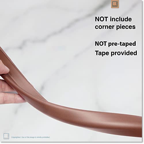 Roving Cove Slimfit Edge Protector for Baby Proofing (9ft Small Edge Only), Soft Rubber Foam Furniture Edge Bumper Guard, Desk Edge Cushion, 3M Adhesive, Coffee Brown - color: Coffee Brown, size: Small 9 Foot (Pack of 1)