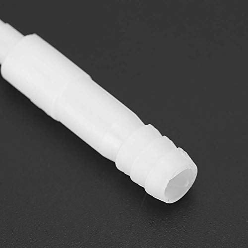 Yctze 20pcs Aquarium Hose Adapter - 4mm to 8mm PVC Air Valve Tube Connector Converter Straight Clear White Plastic Inline Tubing for Easy Water Pipe Connection