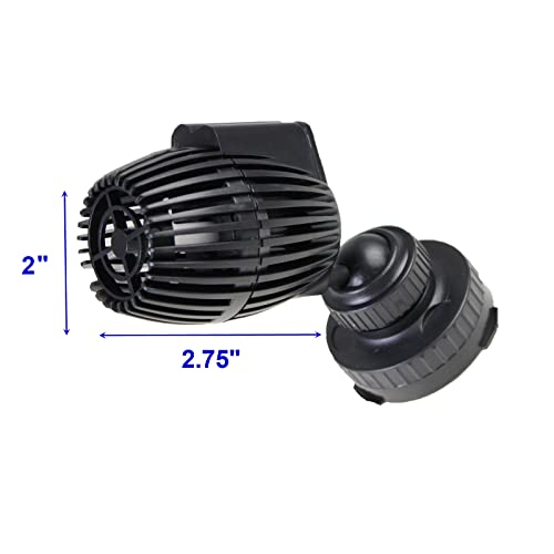 AQUANEAT Aquarium Wavemaker Circulation Pump, 480GPH Fish Tank Powerhead, Submersible Water Pump, Magnetic Base - size: 480GPH