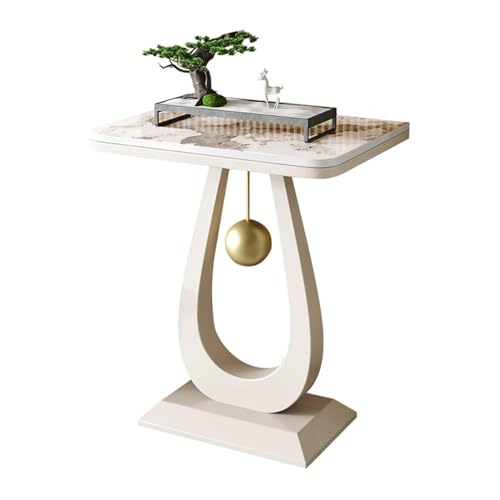 Modern Marble Console Table with Metal Frame, Minimalist Plant Stand, Living Room Display Shelf, Flower Pot Rack, Versatile Furniture for Home Décor - color: White-1, size: 40*30cm/15.7*11.8in
