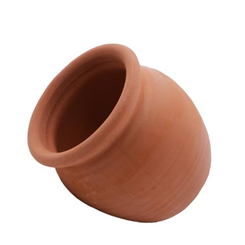 AnRui Betta Fish Tank Decor Ceramic Jar Aquarium Accessories Decorations Cute Clay Pot Hideout Cave Ornaments for Small Fish, Shrimp, Cichlid to Play Hide Breed, Large - size: Large
