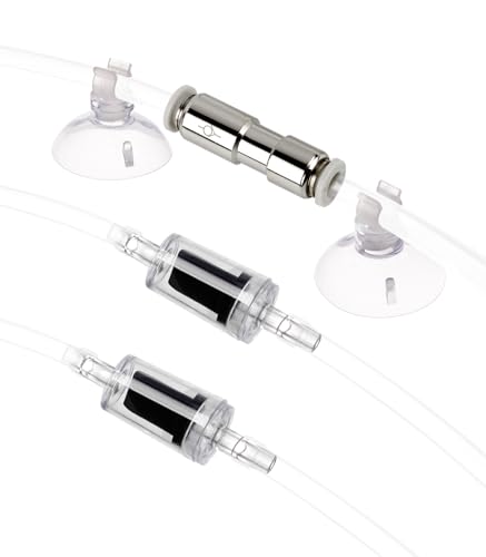 Aquarium Check Valves 1 Way Non-Return Valves Suction Cups Spare Parts Kit - color: Combo pack