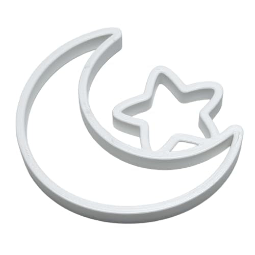 Fish Feeding Portals for Betta & Aquariums | Floating Food Rings & Breathing Windows (Multiple Shapes & Colors) (Moon - White) - color: Moon - White