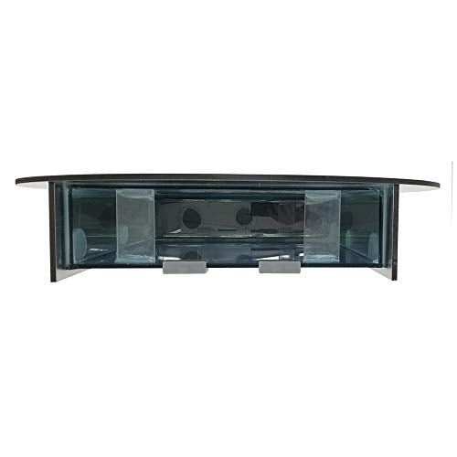 Aussie Aquariums 2.0 Wall Mounted Aquarium - Porthole Brushed Black Fish Tank - color: Black, size: Porthole