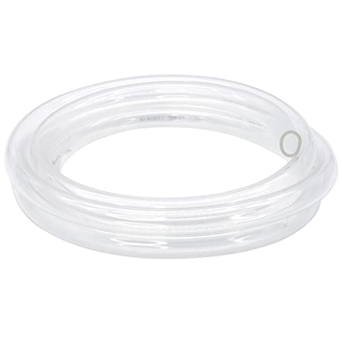 DAVCO 1/2" ID x 50ft Clear Vinyl Tubing, Low Pressure Flexible PVC Tubing, Heavy Duty UV Chemical Resistant Lightweight Plastic Vinyl Hose, BPA Free and Non Toxic - size: 1/2"ID, style: 50 Feet