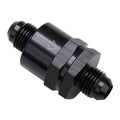 6AN Non Return One Way Inline Check Valve Fitting Aluminum Black - size: 6AN