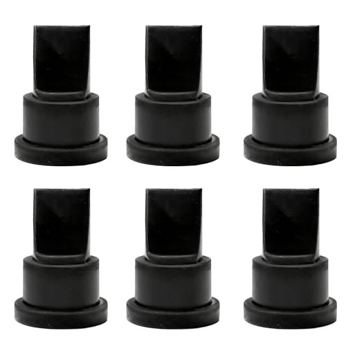 Duckbill Valves Replacement for Sloan Flush Valve Parts Duckbill Valve (Air Inducer), Compatible with Sloan 503, 504 Series Durable Rubber Check Toilet Valve Replacement - 6 Pack