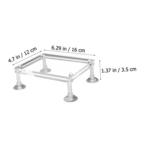Aquarium Submersible Pump Support Stand Double Shockproof Holder for Fish Tanks Water Pump Rack Noise Reduction and Stability Features - size: 12X10X3.5CM