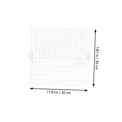 COLLBATH 8pcs Fish Tank Divider Kit Transparent Isolation Panels for Aquariums for Breeding and Segregating Fish Prevents and Safety