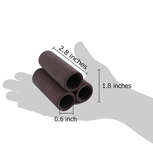 3 Pcs Brown Ceramic Shelters - Shrimp Habitat, Breeding Tube, Cave