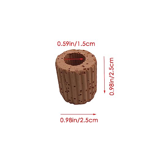 20 Pcs Aquatic Water Plant Fixed Rings, Aquarium Landscape Ceramic Pottery Plant Pot Gravity Ring for Fish Tank Accessories - size: Small