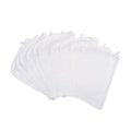 Aquarium Filter Media Bag - 10 Pcs Durable Nylon Fine Mesh with Zipper for Koi Pond, Canister, Fish Tank Filter, Pellet Carbon, Bio Balls, Ceramic Rings (6 x 8 Inch)
