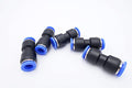 Push to Connect Fitting 5/16" Tube OD, Pneumatic Air Water Straight Union Two Way Connector/Coupler (Pack of 5) - size: 5/16 inch - 5/16 inch