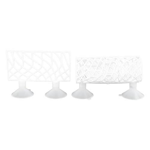 Tnfeeon Betta Fish Tunnel, Betta Sleeping Tube Hollow Design for Small Fish Shrimp Toys for Guppies Resting Tank Accessories Hammock Aquarium Decorations Hideout (White) - color: White