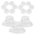 UPKOCH 20 Pcs Fish Tank Suction Cups with Adjustable Zip Ties for Binding Moss Airline Tubing and Decorations Durable High Transparency Aquarium Plant Holders