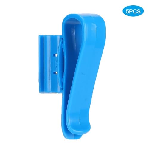 5Pcs Aquarium Water Pipe Clips Leak-Proof Design Adjustable 8-16mm Hose Holder for Fish Tank Water Change Tools(Blue) - color: Blue