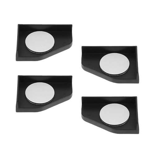 4PCS Fish Tank Corner Pad Protector, Anti-Skid Aquarium Glass Angle Cover for Home Furniture Edge, Black Fish Aquarium Base Corner Guard Foot Pad for Shock Absorption - color: 4 Pieces