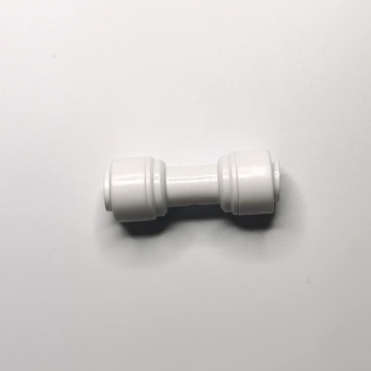 Malida 1/4" OD to 1/4" OD push fit straight union quick connector for RO water system push to connect tube (10pack) - size: I-TT-0202