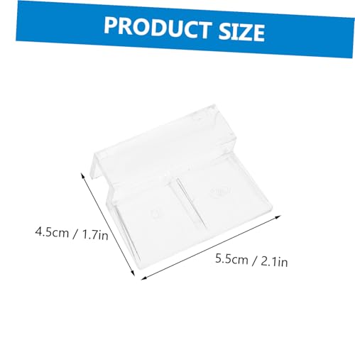 Milisten 4pcs Acrylic Aquarium Lid Brackets for Tanks Sturdy Support for Fish Tank Transparent Design for Elegant Aquariums and Acrylic Material