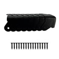 Heavy Duty Black Corner Protectors 8 Pack Iron Edge Guards for Furniture and Boxes Anti Dent Protection with Mounting Screws Powder Coat Finish