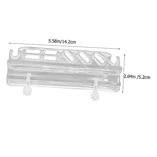 SUPVOX Fish Tank Tool Holder Wall-Mounted Storage Rack for Aquarium Cleaning Accessories Featuring Multiple Storage for Tweezers and Scissors Easy Installation Self-Fitted Screws