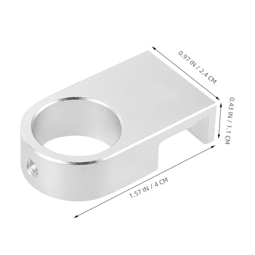 Milisten Aquarium Filter Bucket Fixing Clamp Aluminum Alloy Water Pipe Hose Holder L Size Fish Tank Hose Clip Aquarium Accessories for Aquatic Pets