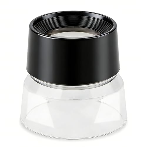 Rongon Professional Jewelers Loupe 10X Magnification Small Magnifying Glass Lightweight Pocket-Sized Magnifier for Gemstone Appraisal, Coin Collecting, Watch Repair & Hobbyistsy