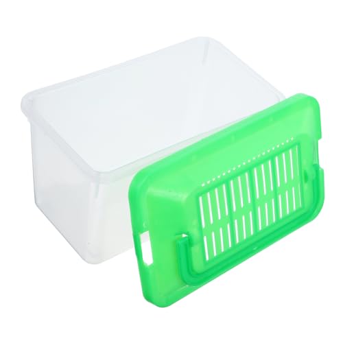 Portable Handheld Pet Transport Container Plastic Aquarium Turtle Box Lightweight Reptile Carrier for Travel Multi Functional Fish Tank for Hamsters and Turtles