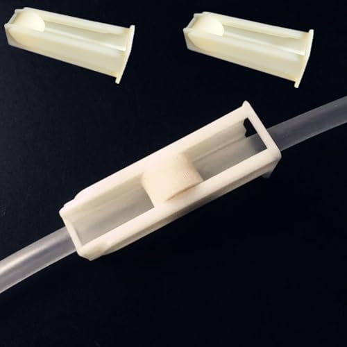 4 Pcs Silicone Tubing Clamps, Plastic Hose Clamp Tube Clip Pipe Hose Adjustable Flows for Control Wine Bottles Hose Shut Off Clamp.