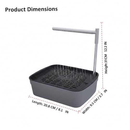Aquarium Cleaning Tools Aquarium Gravel Cleaner, Manual Air-Press Fish Tank Vacuum with Extension Tubes & Clamp, Multifunctional Siphon Cleaner for Sand Washing