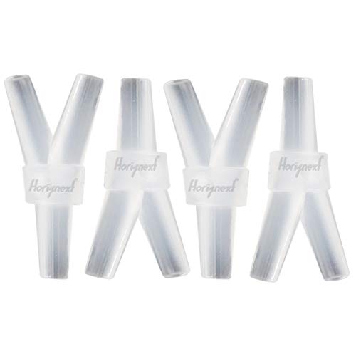 plastic 5/32" Y shape 3 way barbed connector for air hose, water pipe pp polypropylene barb fitting. (Pack of 4 pcs) - style: 4pcs, 5/32" O.D.