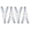 plastic 5/32" Y shape 3 way barbed connector for air hose, water pipe pp polypropylene barb fitting. (Pack of 4 pcs) - style: 4pcs, 5/32" O.D.