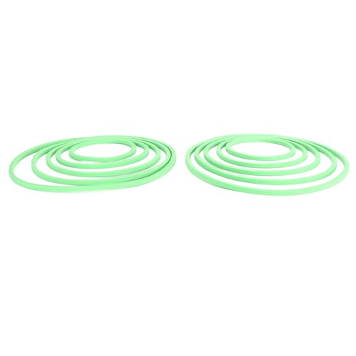 Gavigain Aquarium Feeding Ring Set, 5 Sizes, EVA Foam, Prevents Food, Promotes Water Circulation, Ideal for Fish, Turtles, Plants (10pcs Green) - color: 10pcs Green