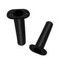 Fishing Rod Holder Plastic with UV 90 Degree Flush Mount 2PCS for Yacht and Boats - style: Black