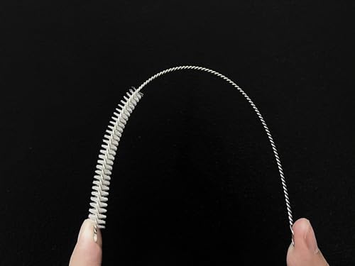 20PCS Straw Cleaner Brush kit,Straw Brush of 8mm-10.6 inch for Water Bottle Sippy Cup with Straw,Glass Straw,Piper Cleaning,Tubes Cleaning Like Filter and Sink Drain Hair Remove (Rubber top) - size: Rubber top