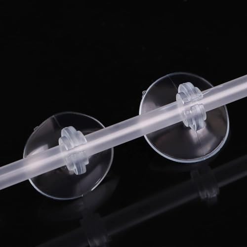 Transparent Aquarium Suction Cup Holders, 10 Pack, for Fish Tank Tubing, Pumps and Filters
