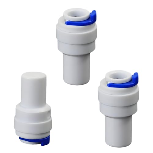 1/4" Push-Fit Tube Plug, 3 Pcs | Quick-connect plug adapter for RO reverse osmosis water filter systems, beverage dispensers & water purifiers. - size: 1/4-Inch PE Pipe Plug