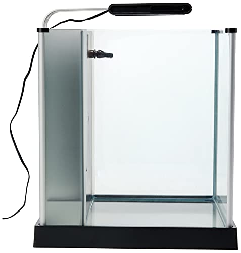 Fluval SPEC Freshwater Aquarium Kit, Aquarium with LED Lighting and 3-Stage Filtration, 2.6 Gallon, Black - color: Black, size: 2.6 Gal.