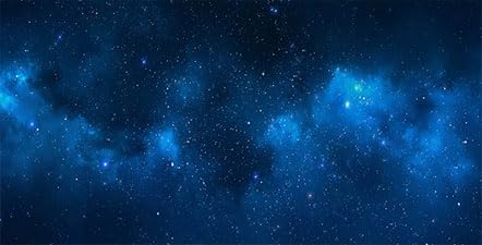30X12IN Starry Aquarium Background, Art Starry Fish Tank Decorations Background, with 8 EVA Double-Sided Tape - color: Star, size: 30X12in/75X30cm